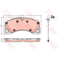 Bremsbelagsatz TRW GDB2243, Vorne von Trw