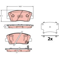 Bremsbelagsatz TRW GDB2375 von Trw