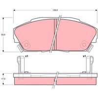 Bremsbelagsatz TRW GDB3034, Vorne von Trw