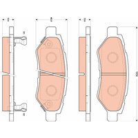 Bremsbelagsatz TRW GDB4602, Hinten von Trw