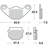 Bremsbelagsatz TRW MCB519SR von Trw