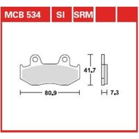 Bremsbelagsatz TRW MCB534SRM von Trw