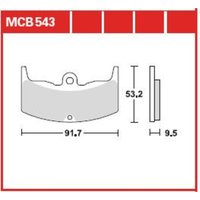 Bremsbelagsatz TRW MCB543 von Trw