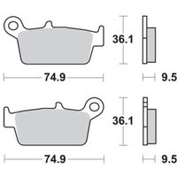 Bremsbelagsatz TRW MCB575SR von Trw