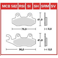 Bremsbelagsatz TRW MCB582SRM von Trw