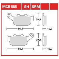 Bremsbelagsatz TRW MCB585SRM von Trw