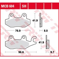 Bremsbelagsatz TRW MCB604SH von Trw