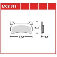 Bremsbelagsatz TRW MCB613 von Trw