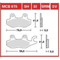 Bremsbelagsatz TRW MCB615SRM von Trw