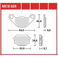 Bremsbelagsatz TRW MCB628 von Trw