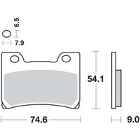 Bremsbelagsatz TRW MCB642SV von Trw