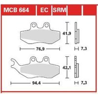 Bremsbelagsatz TRW MCB664SRM von Trw