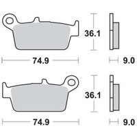 Bremsbelagsatz TRW MCB665 von Trw