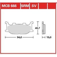 Bremsbelagsatz TRW MCB666SRM von Trw