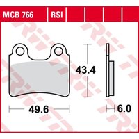 Bremsbelagsatz TRW MCB766RSI Keine Straßenzulassung von Trw