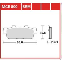 Bremsbelagsatz TRW MCB800 von Trw