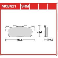 Bremsbelagsatz TRW MCB821SRM von Trw