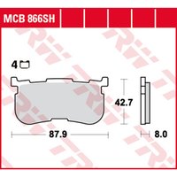 Bremsbelagsatz TRW MCB866SH von Trw