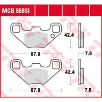 Bremsbelagsatz TRW MCB868SI von Trw