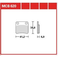 Bremsbelagsatz TRW MCB620 von Trw