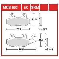 Bremsbelagsatz TRW MCB663SRM von Trw