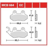 Bremsbelagsatz TRW MCB684EC von Trw