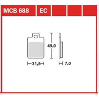 Bremsbelagsatz TRW MCB688EC von Trw