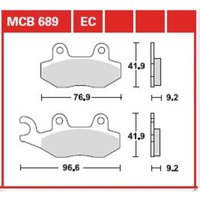 Bremsbelagsatz TRW MCB689EC von Trw