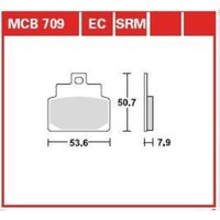 Bremsbelagsatz TRW MCB709SRM von Trw