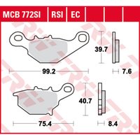 Bremsbelagsatz TRW MCB772EC von Trw