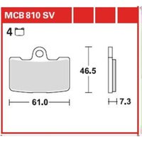 Bremsbelagsatz TRW MCB810SV von Trw