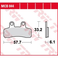 Bremsbelagsatz TRW MCB844 von Trw
