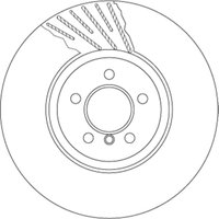 Bremsscheibe TRW DF6614S vorne, belüftet, hochkarbonisiert, 1 Stück von Trw