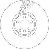 Bremsscheibe TRW DF6618S vorne, belüftet, hochkarbonisiert, 1 Stück von Trw