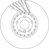 Bremsscheibe TRW DF6891S vorne, belüftet, hochkarbonisiert, 1 Stück von Trw