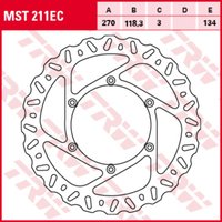 Bremsscheibe TRW MST211EC, 1 Stück von Trw