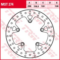 Bremsscheibe TRW MST274, 1 Stück von Trw