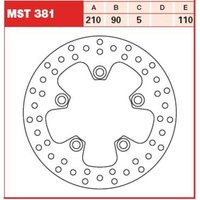 Bremsscheibe TRW MST381, 1 Stück von Trw