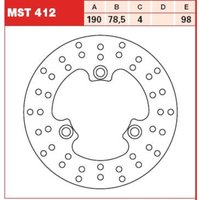 Bremsscheibe TRW MST412, 1 Stück von Trw