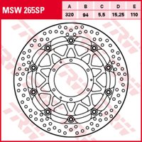 Bremsscheibe TRW MSW265SP, 1 Stück von Trw