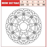 Bremsscheibe TRW MSW267RAC, 1 Stück von Trw