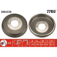 Bremstrommel TRW DB4336 von Trw