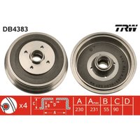 Bremstrommel TRW DB4383 von Trw