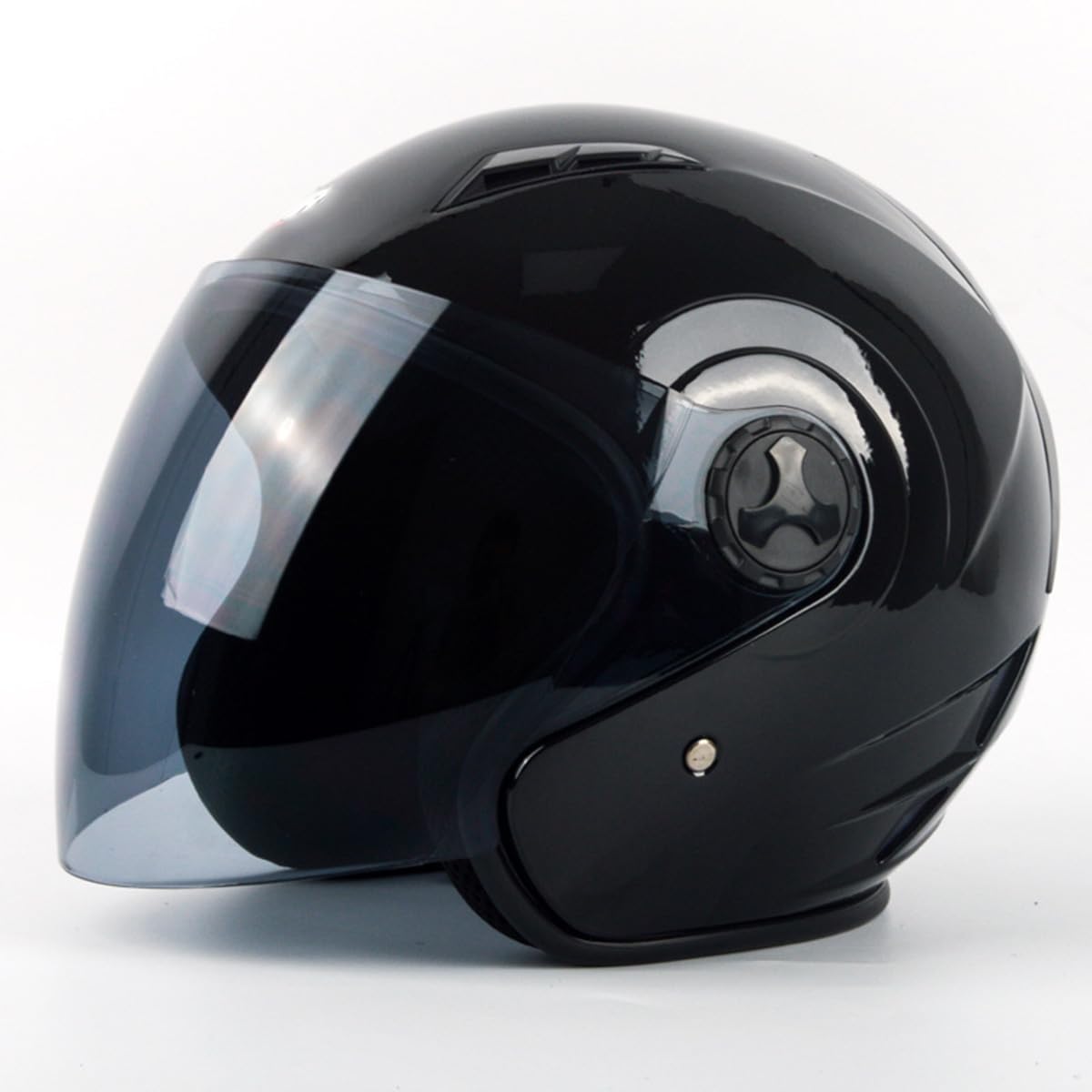 Motorradhelme , Halbverkleideter Motorradhelm for Herren und Damen mit Sonnenschutz, DOT-Zulassung for Mopeds, Roller, C-ruiser(C1,Large) von Tu Ye