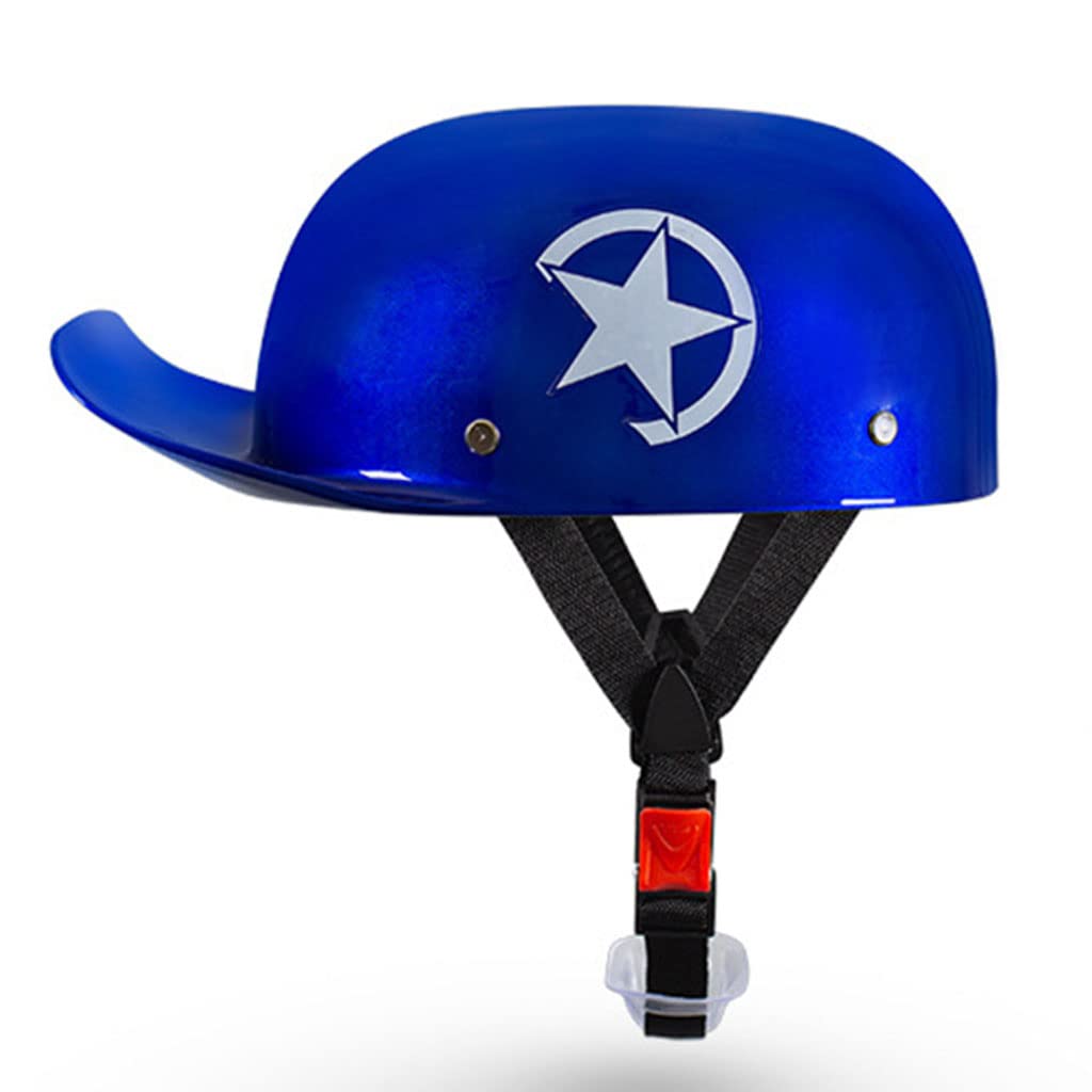 Motorradhelme , Low Profile Motorrad-Retro-Halbhelm Kleiner und leichter Helm im Baseball-Cap-Stil for Männer und Frauen DOT-geprüfter deutscher neuartiger Jethelm for Moped-Jet-C-Hopper-Fahrrad-Scoot von Tu Ye