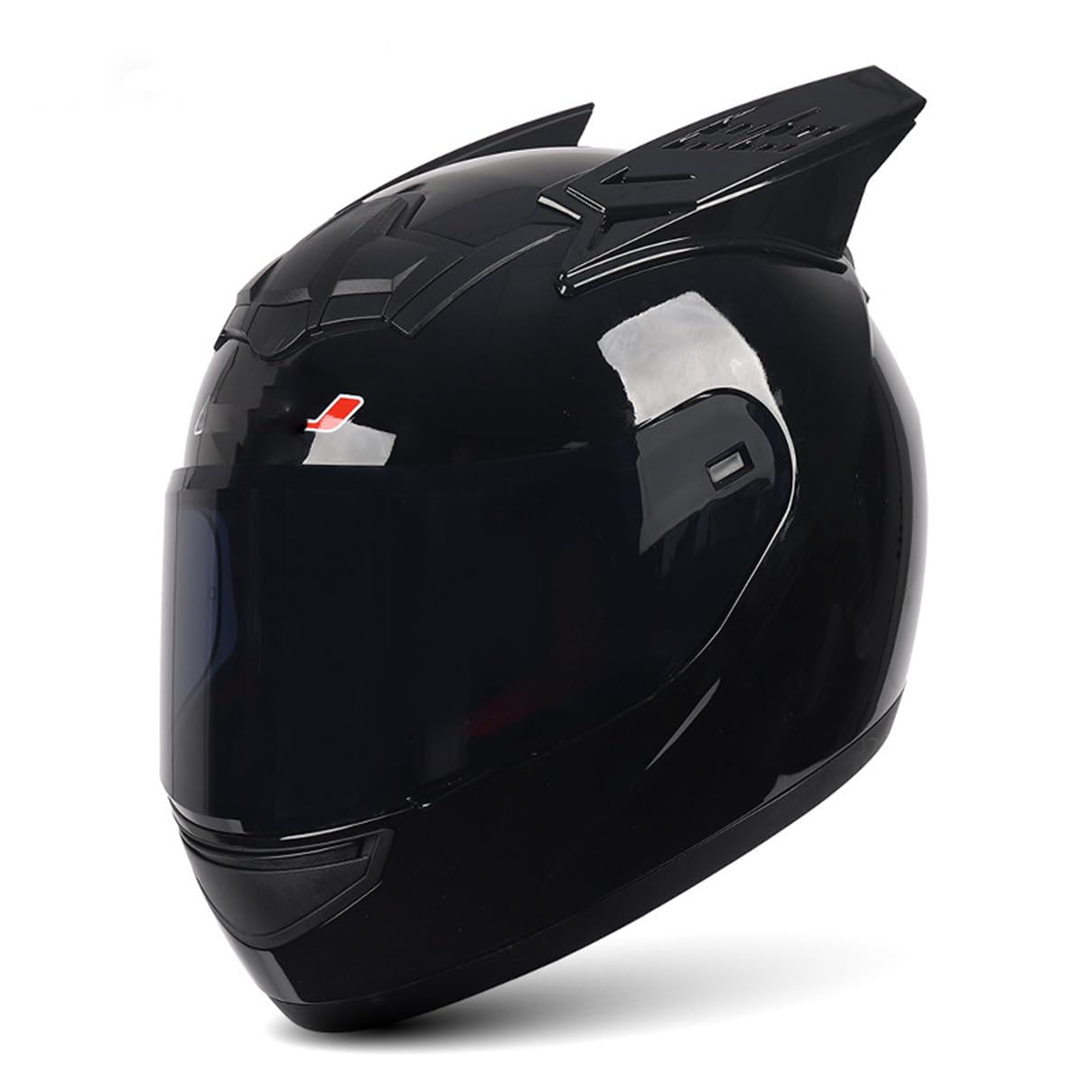 Motorradhelme , Männer Frauen personalisierte Katzenohr-Integralhelme for Motorräder, DOT-geprüfte Street Fashion, Buggy Racing C-Ruiser C-Hopper ATV-Helme(G,Medium) von Tu Ye