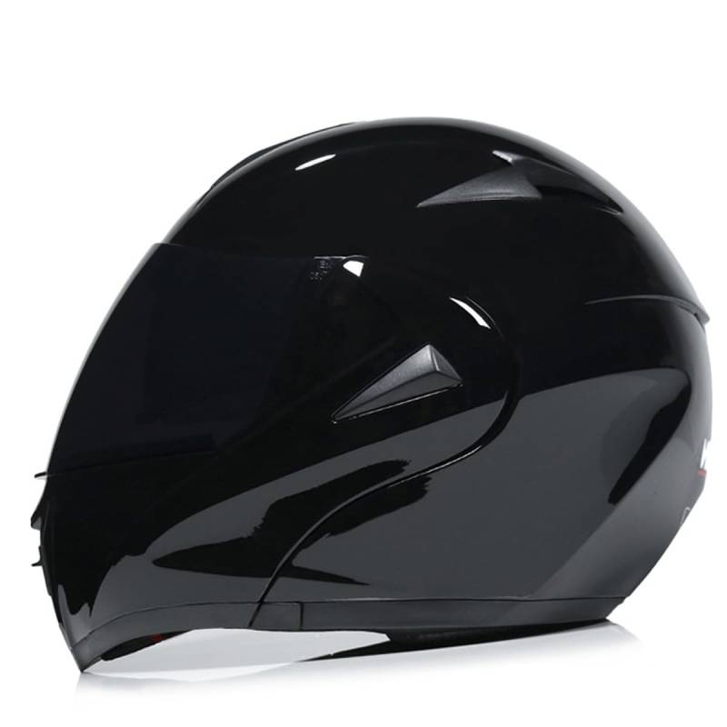 Motorradhelme , Modularer Integralhelm mit Doppelvisier for Hochklappen, DOT-geprüfter offener Motorradhelm, Unisex for Erwachsene(F,Large) von Tu Ye