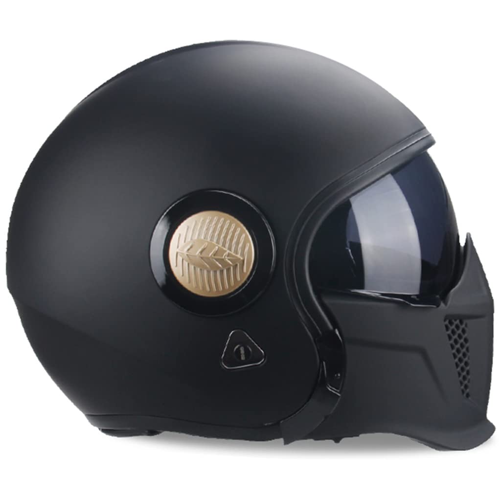 Motorradhelme , Motorrad-Integralhelm, Low Profile, hochklappbarer Fronthelm, for Erwachsene, Männer und Frauen, Straßenrennen, modularer Lokomotiv-Tourenhelm, DOT-zertifizierter Moped-ATV-Persönlichk von Tu Ye