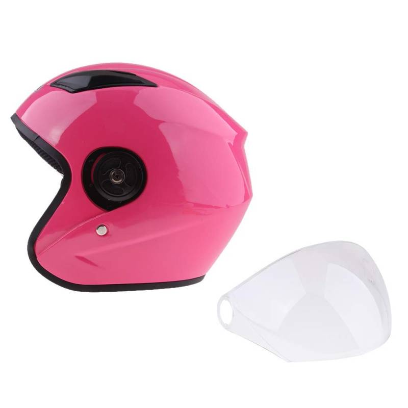 Tubayia Motorradhelm Klapphelm Integralhelm Schutzhelm Motorrad Helm mit Sonnenblende für Damen (Rosa) von Tubayia