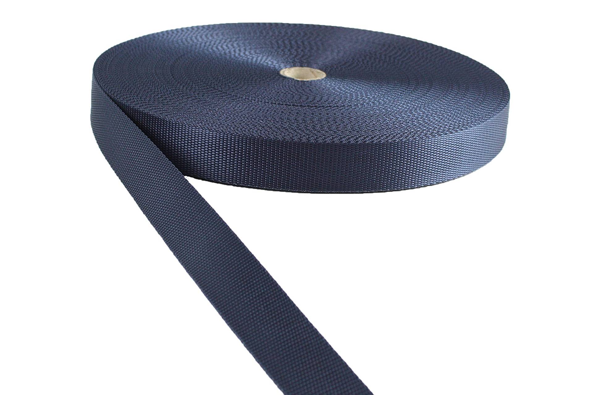 (0,27€/m) Gurtband Polypropylene Dunkelblau 25mm Breit - 50 Meter von tukan-tex